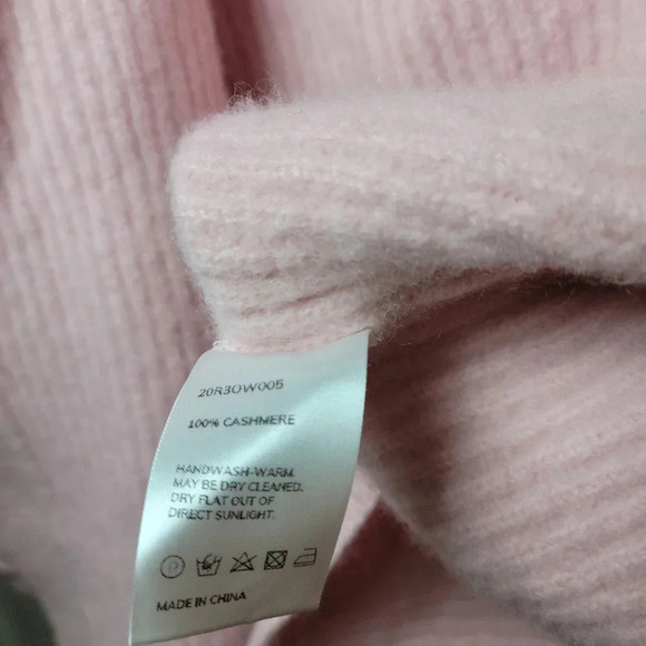 Nap 100% Cashmere Pink Spring Cardigan Size Small - Picture 6 of 8